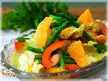 Salad măng tây và cam