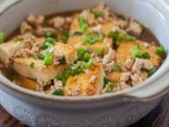 Đậu phụ chiên xốt thịt băm