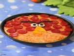Pizza Angry bird xúc xích
