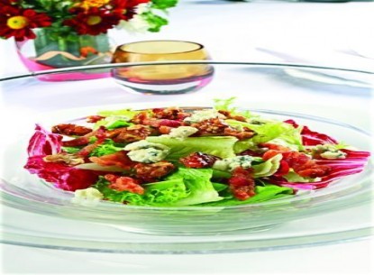 Salad balsamic, hạt óc chó 