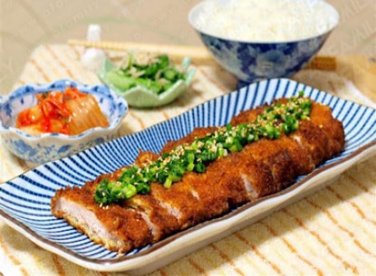 Thịt lợn tẩm mật ong chiên giòn