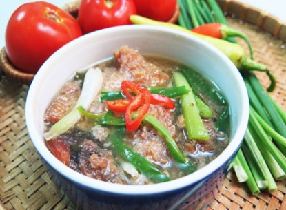 Mắm lóc chưng thịt ngon cơm