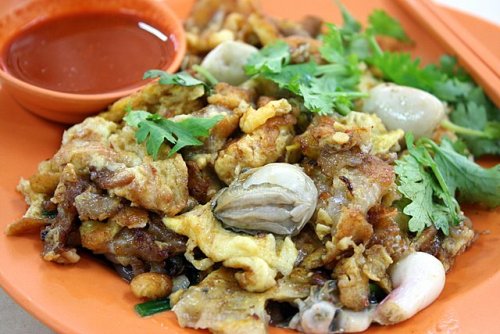 Trứng tráng sò điệp ở Lugang Trứng tráng sò điệp ở Lugang