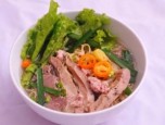 Mì nấu gan heo