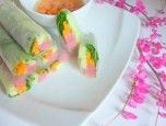Nem Lai Vung cuộn rau củ