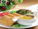 Cá lăn bột xốt mù tạt