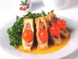 Đậu hũ nhồi trứng muối