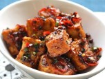 Đậu hũ xào ớt