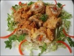 Cánh gà rút xương tẩm mè