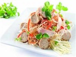 Bò viên trộn khoai môn cao