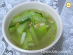 Canh bầu nấu tôm khô