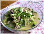 Canh sườn nấu dọc mùng
