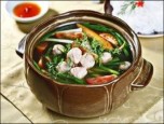 Đậm đà chả cá nấu riêu