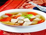 Canh khoai sọ đậu phụ non