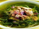 Canh cua rau muống