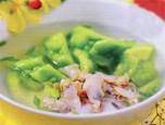 Mướp đắng nấu nghêu