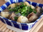 Miến nấu bò và đậu phụ