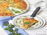Quiche đậu quả với tôm