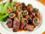 Thịt bò cuốn hành