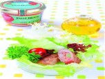 Bò cuộn paté nướng