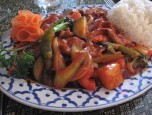 Bò xào xốt chua ngọt