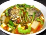 Cá rô phi xốt rau