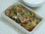 Thịt ba chỉ rim tôm khô