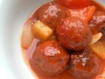 Bò, lợn viên xốt chua cay
