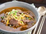 Canh giá đỗ thịt bò