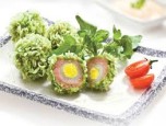 Trứng cút chiên cốm xanh
