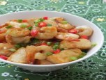 Tôm om đậu phụ