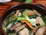 Canh nấm thịt gà