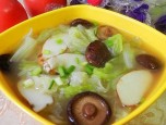 Canh bắp cải khoai sọ