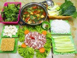 Lẩu sườn sụn om sấu chua chua ngon