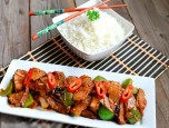Thịt lợn xào tiêu cay