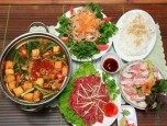 Lẩu gầu bò đơn giản tại nhà