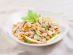Tôm xào hạnh nhân chay