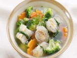 Canh bông cải nấu bóng