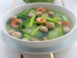 Canh mướp nấu nấm thanh mát ngày hè