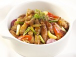 Mực muối rim thịt