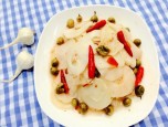 Măng ngâm giấm ớt trắng giòn chua cay