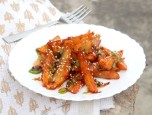 Khoai tây chiên sốt mật ong