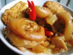 Móng giò kho giấm