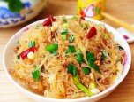 Miến xào thịt băm