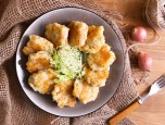 Bánh khoai tây chiên gà cho bé lười ăn