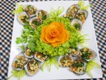 Sò lông nướng mỡ hành