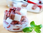 Chè đậu đỏ thạch dừa mát lịm