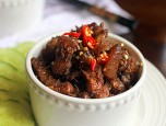 Thịt xào mắm ruốc thơm nức