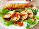 Trứng cuộn rau củ cho bé yêu
