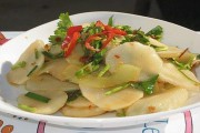 Cách làm món cúc vu trộn sa tế